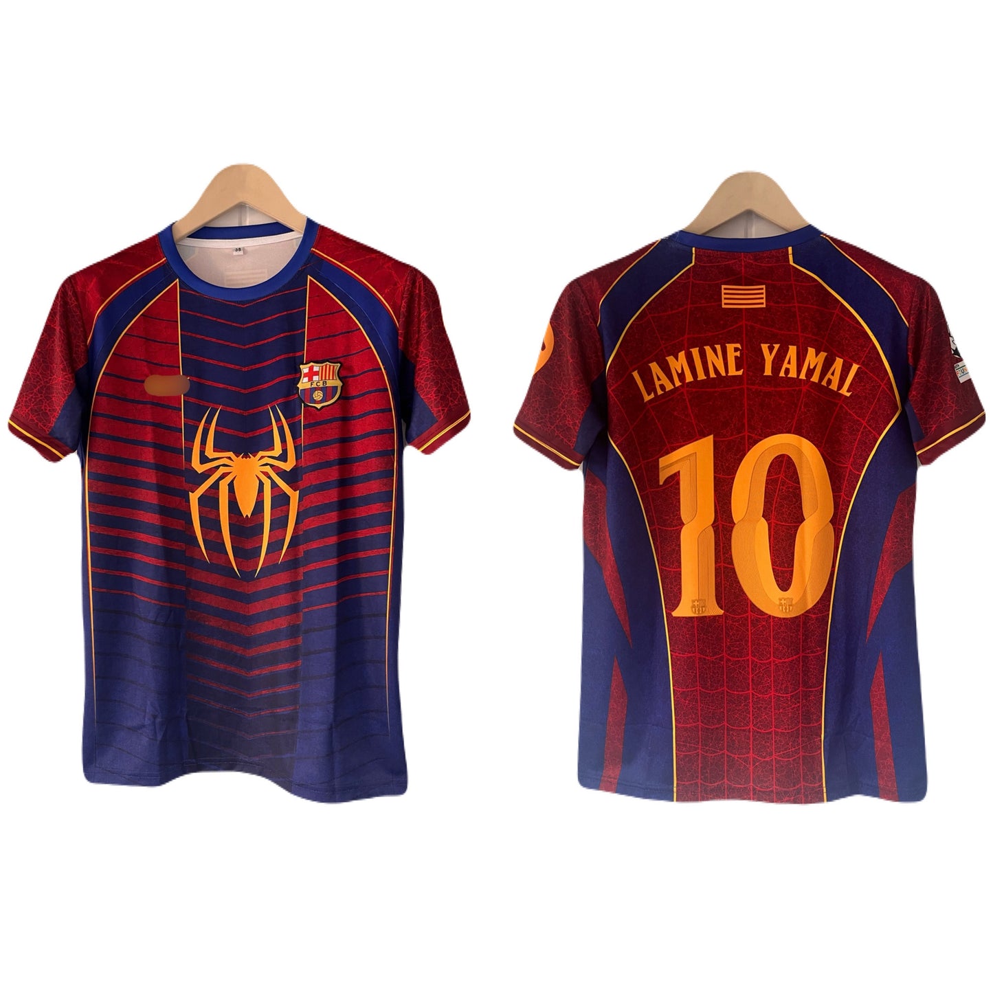 Yamal Barcelona 2026-2027 Spider Edition Kit Half Sleeve Embroidery - P2444 | BMG STORE
