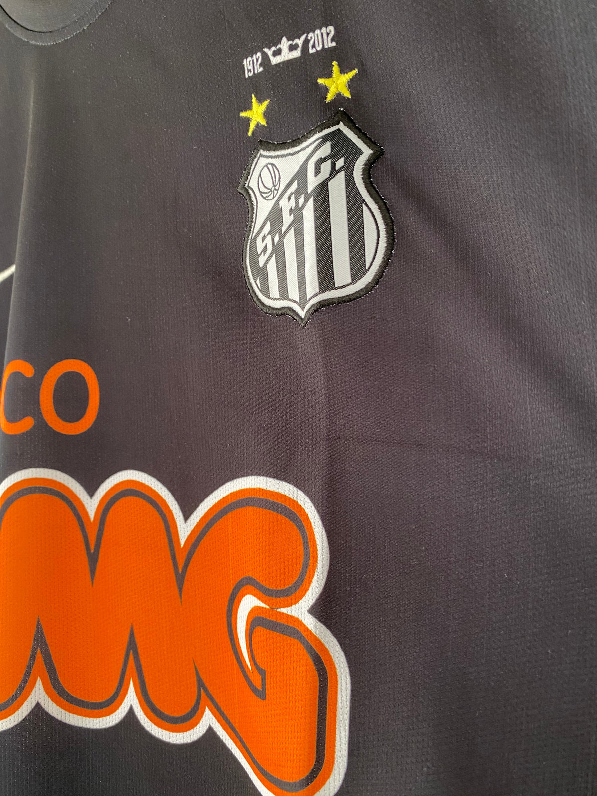 Neymar Jr Santos Fc 2011-12 Away Kit Embroidery Five Sleeve - P2686 | BMG STORE