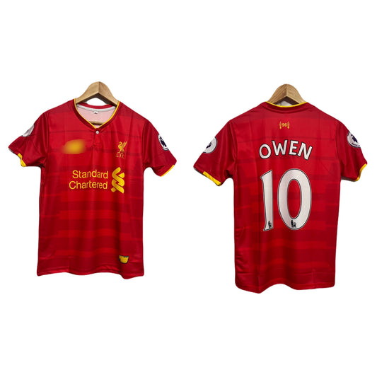 liverpool vintage jersey owen collar type P316