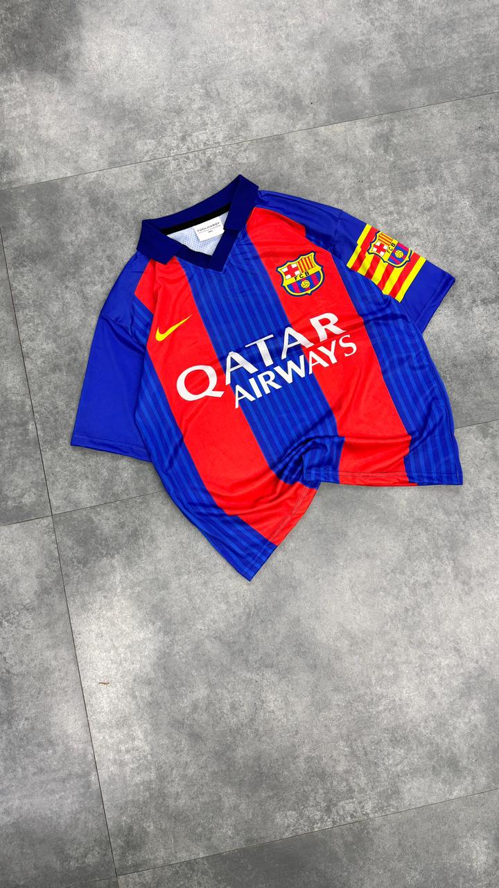 Fc Barcelona 2016-17 Home Kit Messi Five Sleeve - bmg store