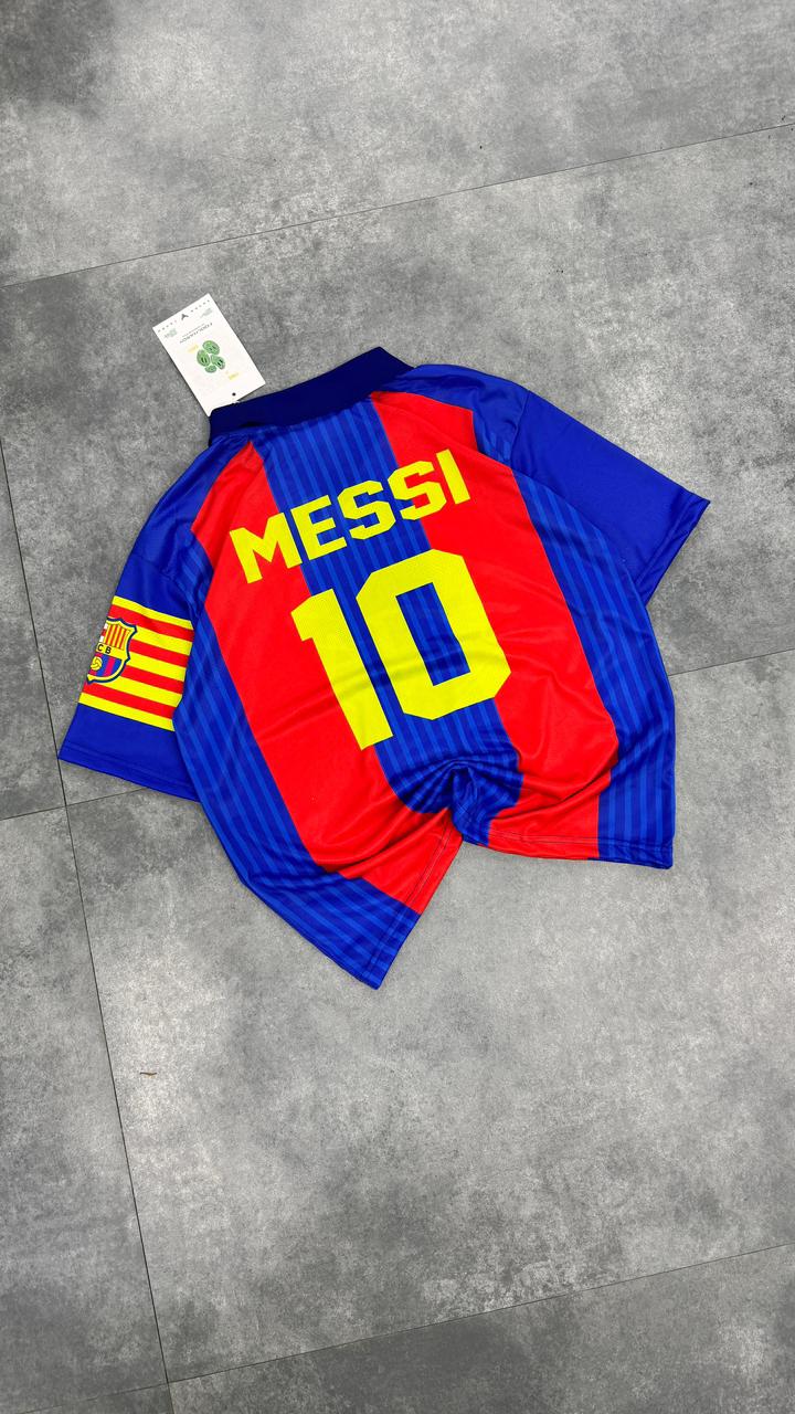 Fc Barcelona 2016-17 Home Kit Messi Five Sleeve - bmg store
