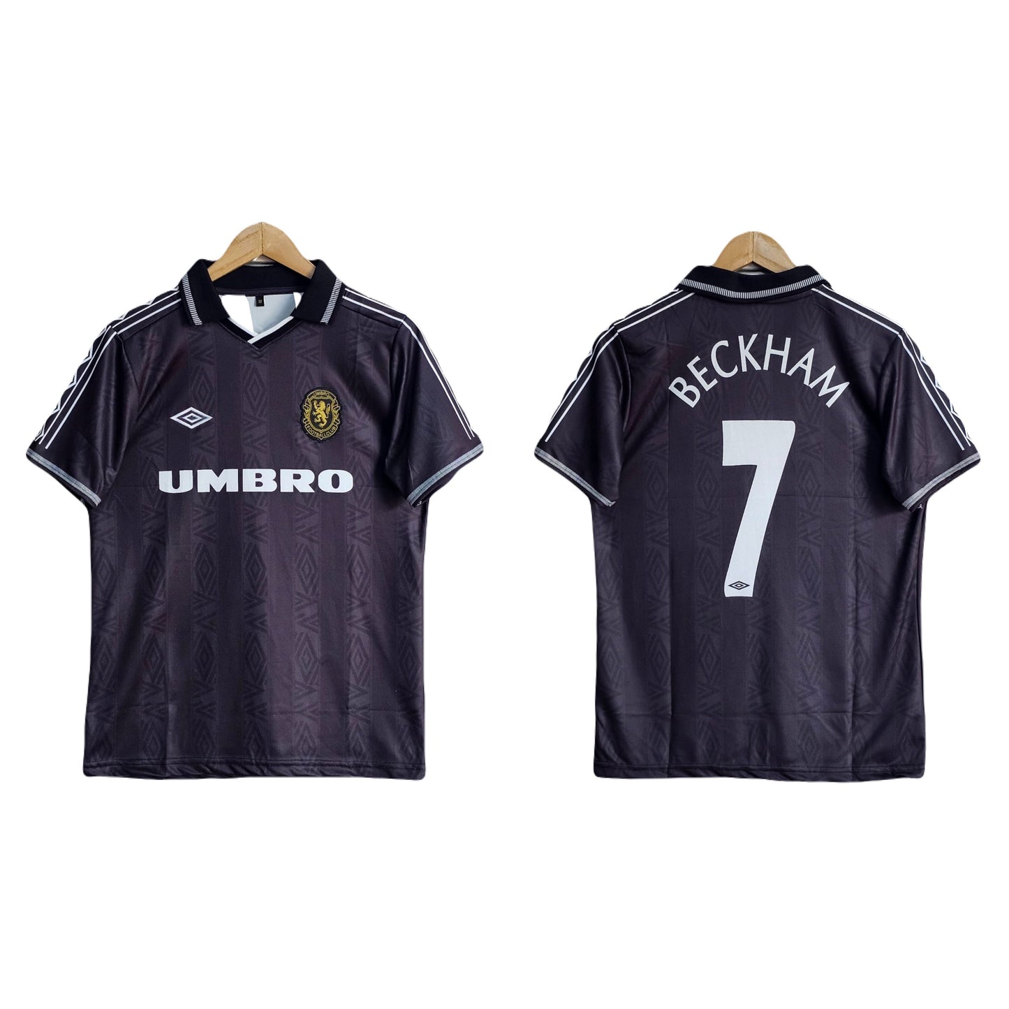 Beckham Manchester united 90S Edition collar  half sleeve jersey -