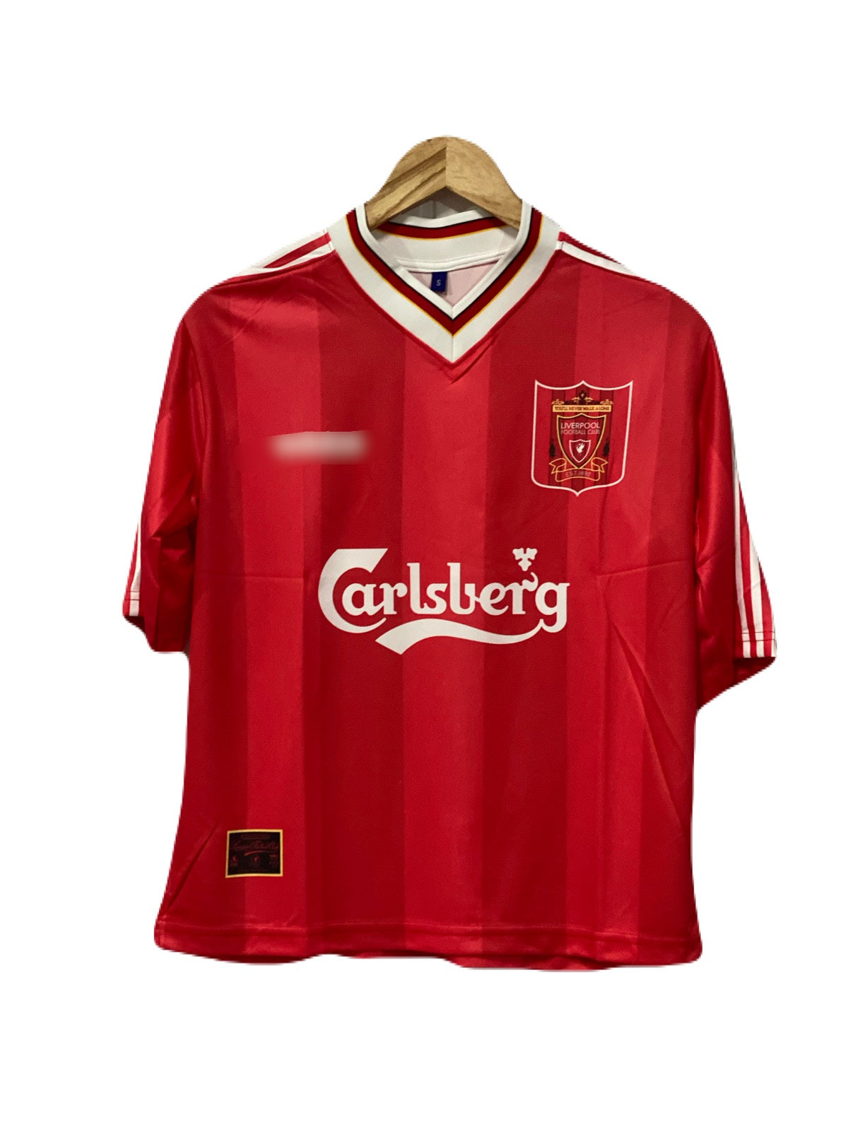 Liverpool 1996-97 Home Kit Fowler Five sleeve - P682 bmg store
