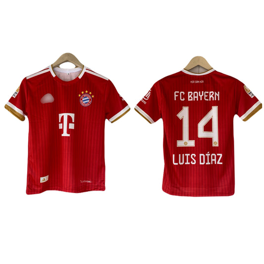 Luis Diaz Bayern new season Home Kit Half Sleeve sublimation - P2156