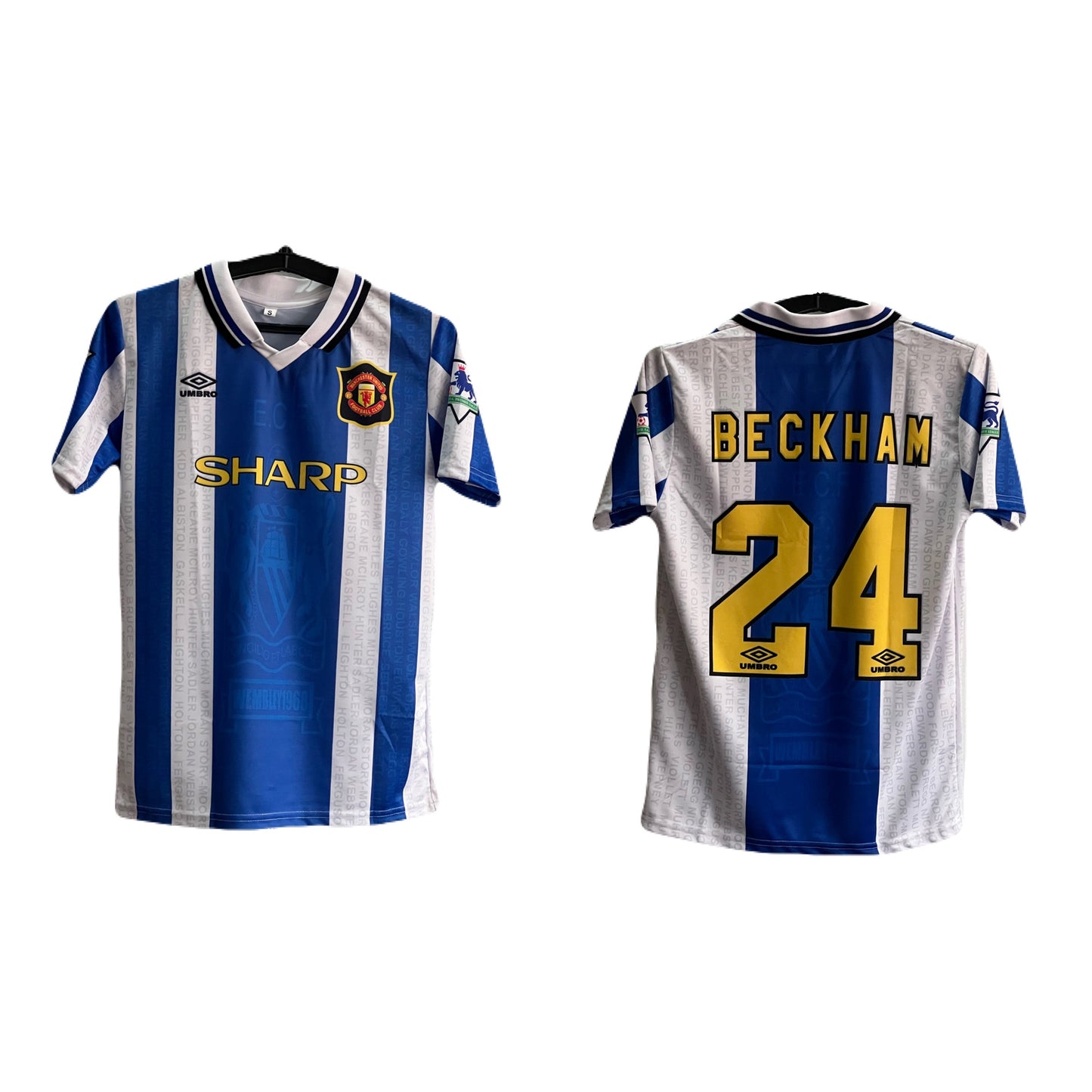 Best Retro jersey Manchester United Third kit 1994/96-P815 Beckham 24 -bmg store