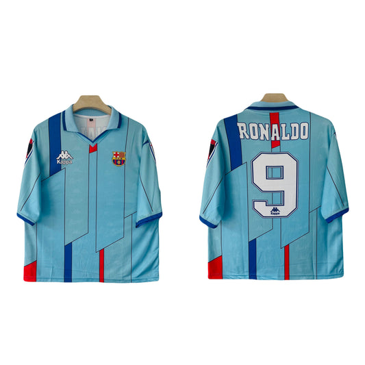 Ronaldo Barcelona Away 1998 collar Fivesleeve jersey -  P2000