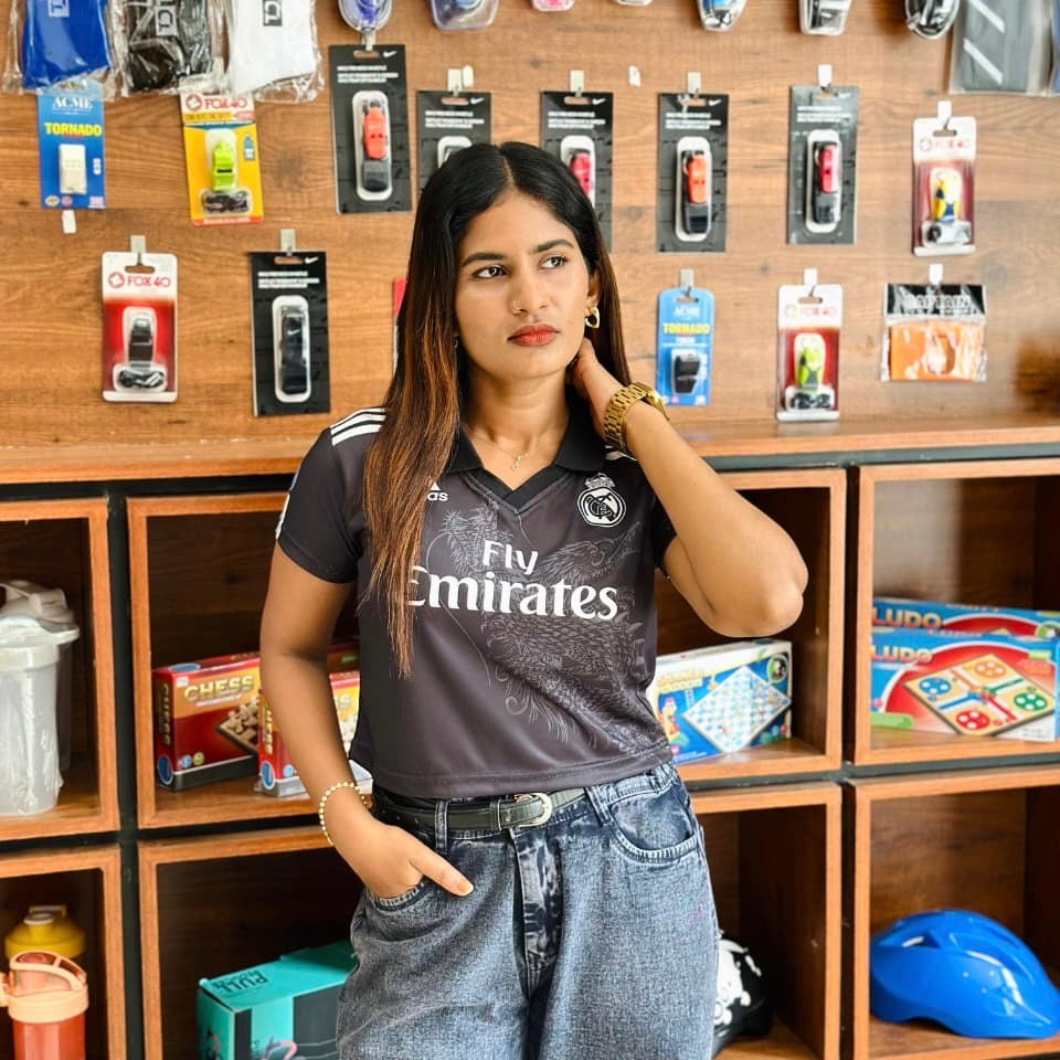 Crop top Collar  neck jersey Real Madrid Dragon Edition Ronaldo - bmg store