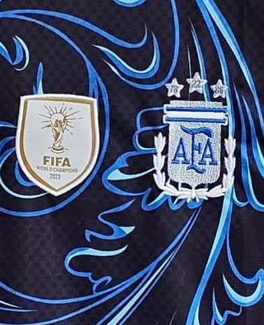 Argentina 2026 Worldcup messi Away Half Sleeve Trio Embroidery crew neck Jersey -P1678