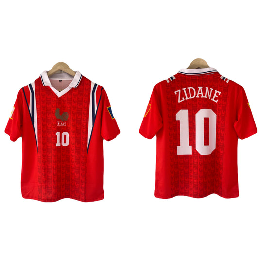 France 1998/2000 Zidane special edition Five Sleeve  collar Sublimation Jersey - Ms Retro Store