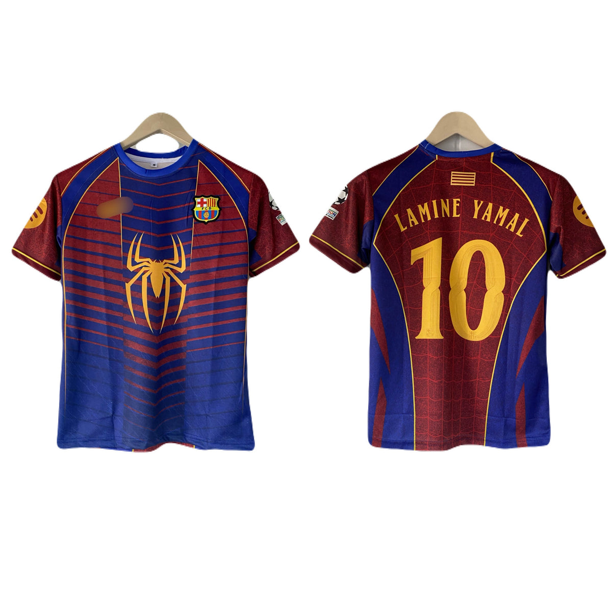 Lamine Yamal Barcelona 2026/27 Spider Edition Half Sleeve Embroidery -P2534 | BMG STORE