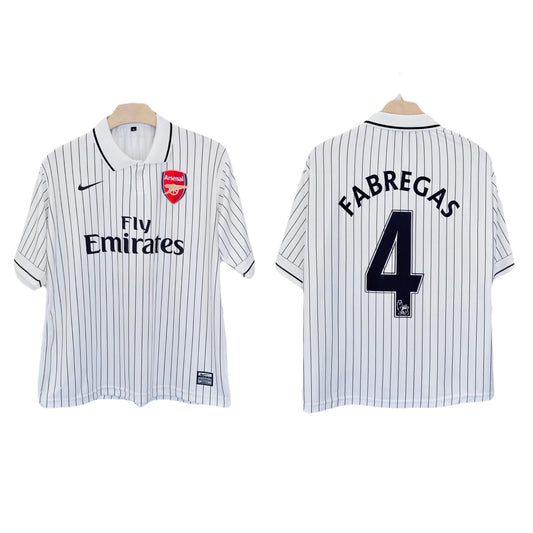 Arsenal 2009-10 Fabregas Third kit Collar Five Sleeve Jersey - P1640