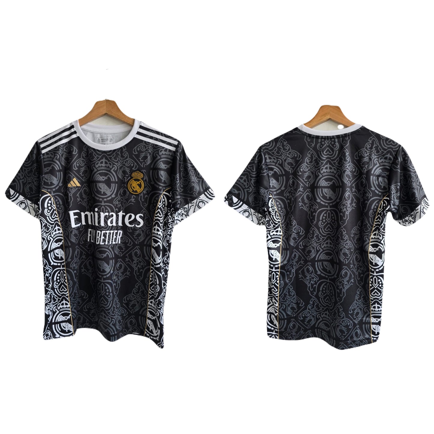 Real madrid special kit black and white -P1191 ms retro store