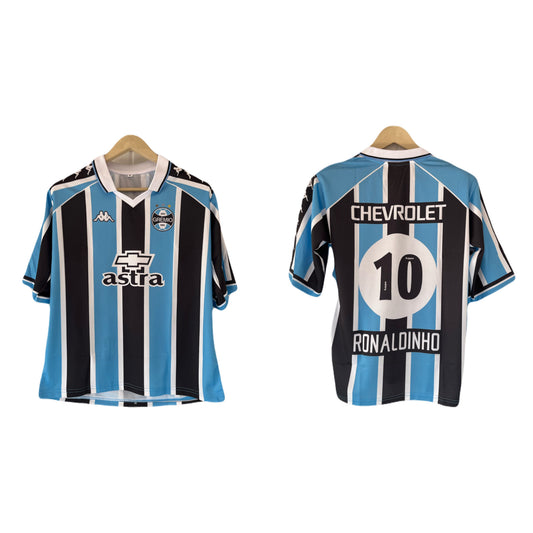 Gremio 2000-01 Home Kit Ronaldinho Five Sleeve  - P722