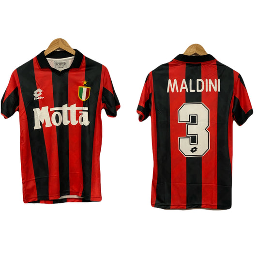 Ac Milan 1993 Home kit Maldini Half sleeve - P202 - bmg store
