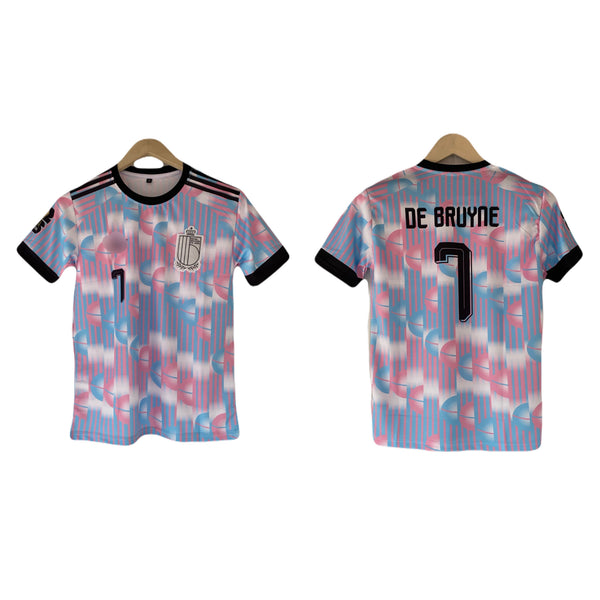 De Bruyne Belgium 2026 World Cup away Half Sleeve embroidery Jersey -