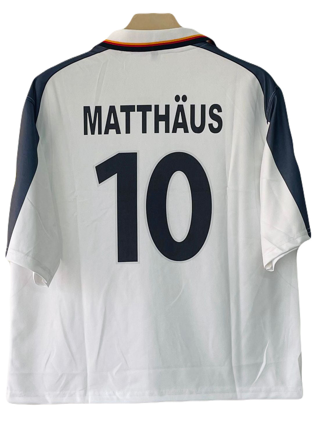 Matthaus Germany 1996 home  Collar Five sleeve Jersey -p1761