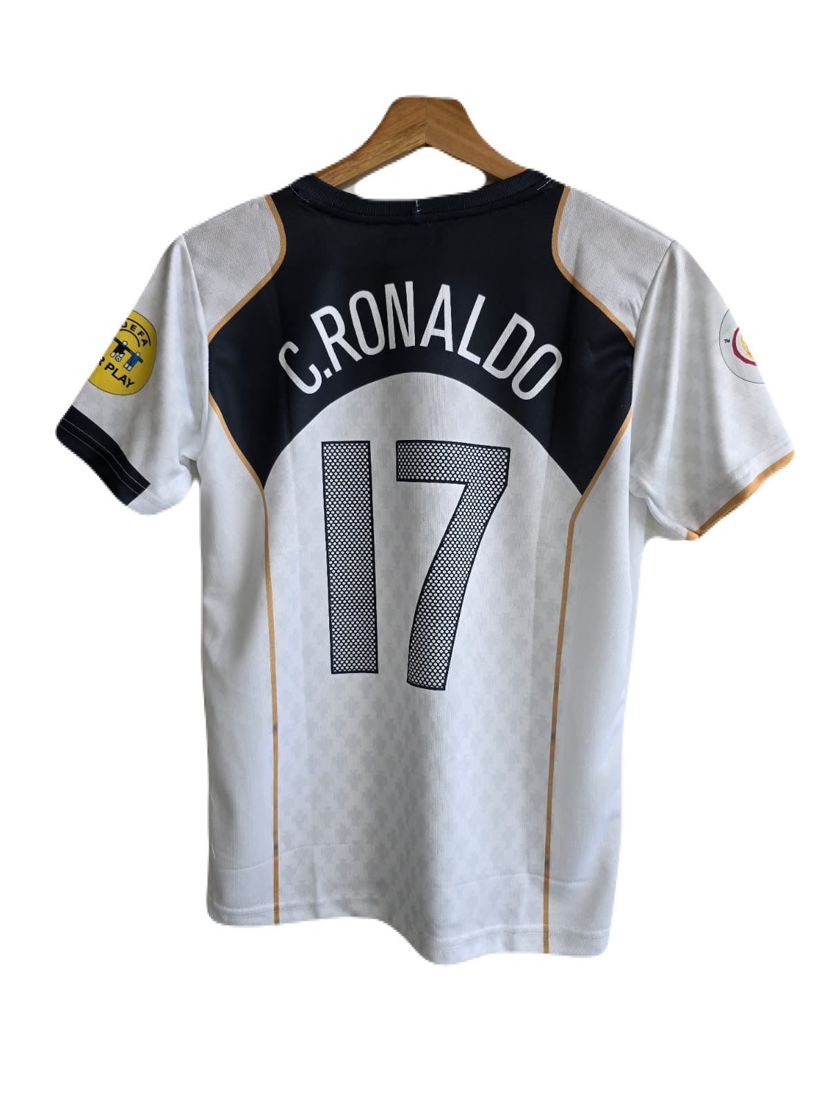 Portugal 2006 Away Ronaldo Half Sleeve Embroidery Jersey