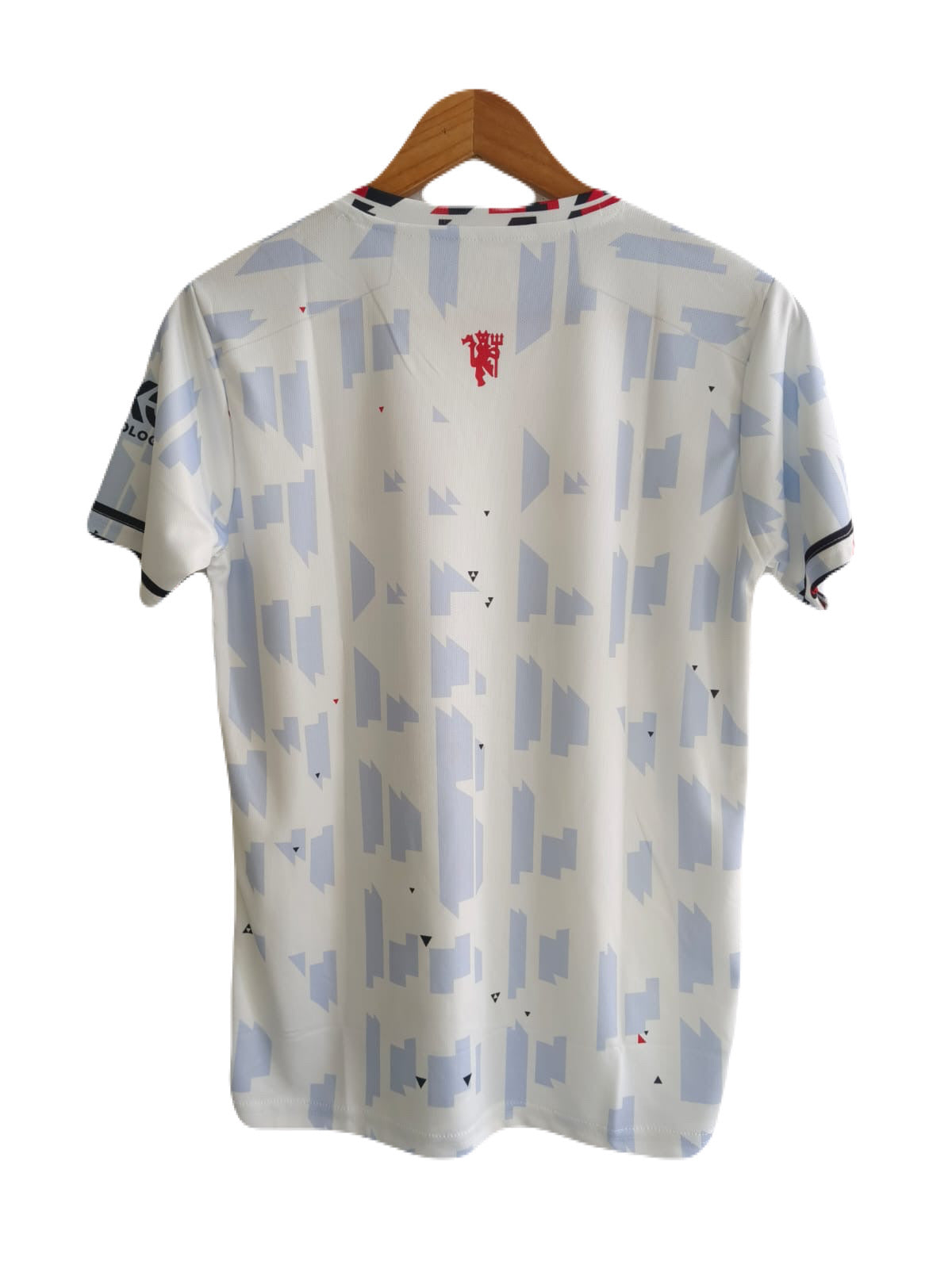 United special kit white and red embroidery half sleeve P181