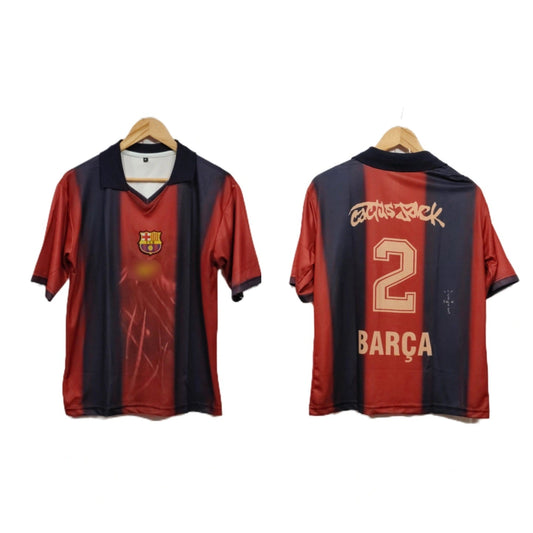Fc Barcelona Travis cott Embroidery Fivesleeve - P972 -bmg store