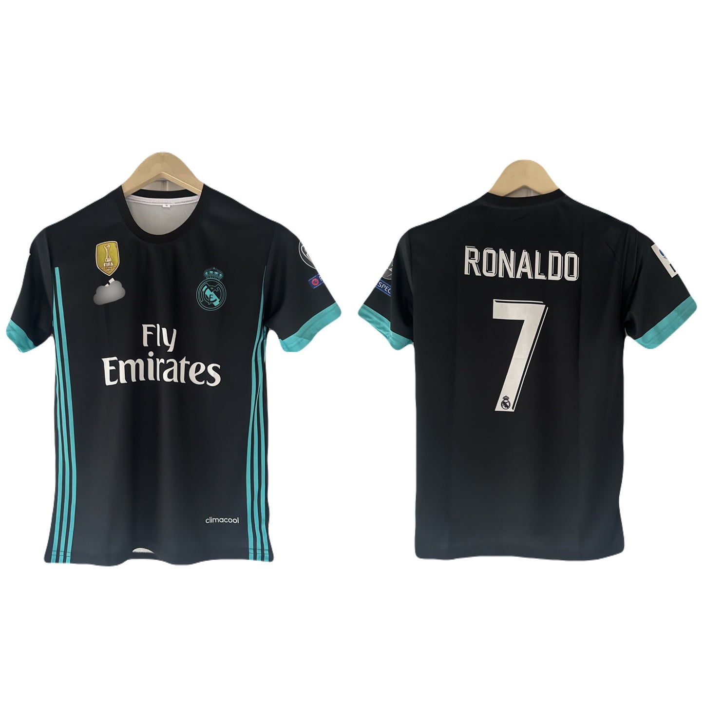 Ronaldo Real madrid 2017-18 Away Half Sleeve Jersey- P2018