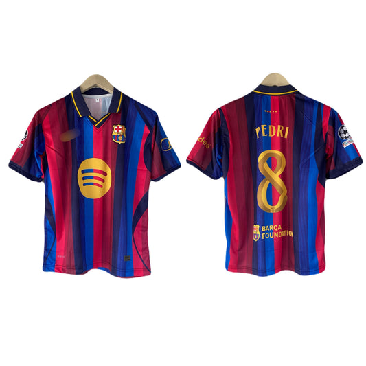 Pedri Barcelona 2026/27 Home  Five sleeve Collar Sublimation jersey -P2541 | BMG STORE