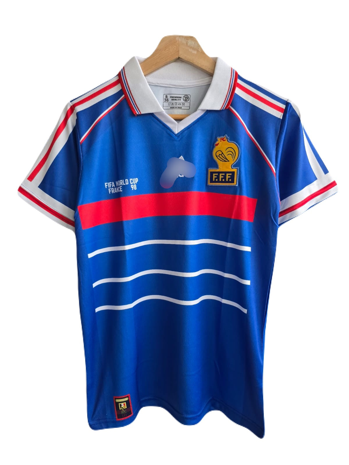 France 1998 world cup zidane home jersey Half sleeve-P1196