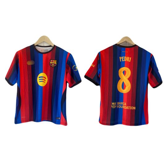 Pedri Barcelona 2026/27 Home Five Sleeve Embroidery Jersey - P2492 | BMG STORE