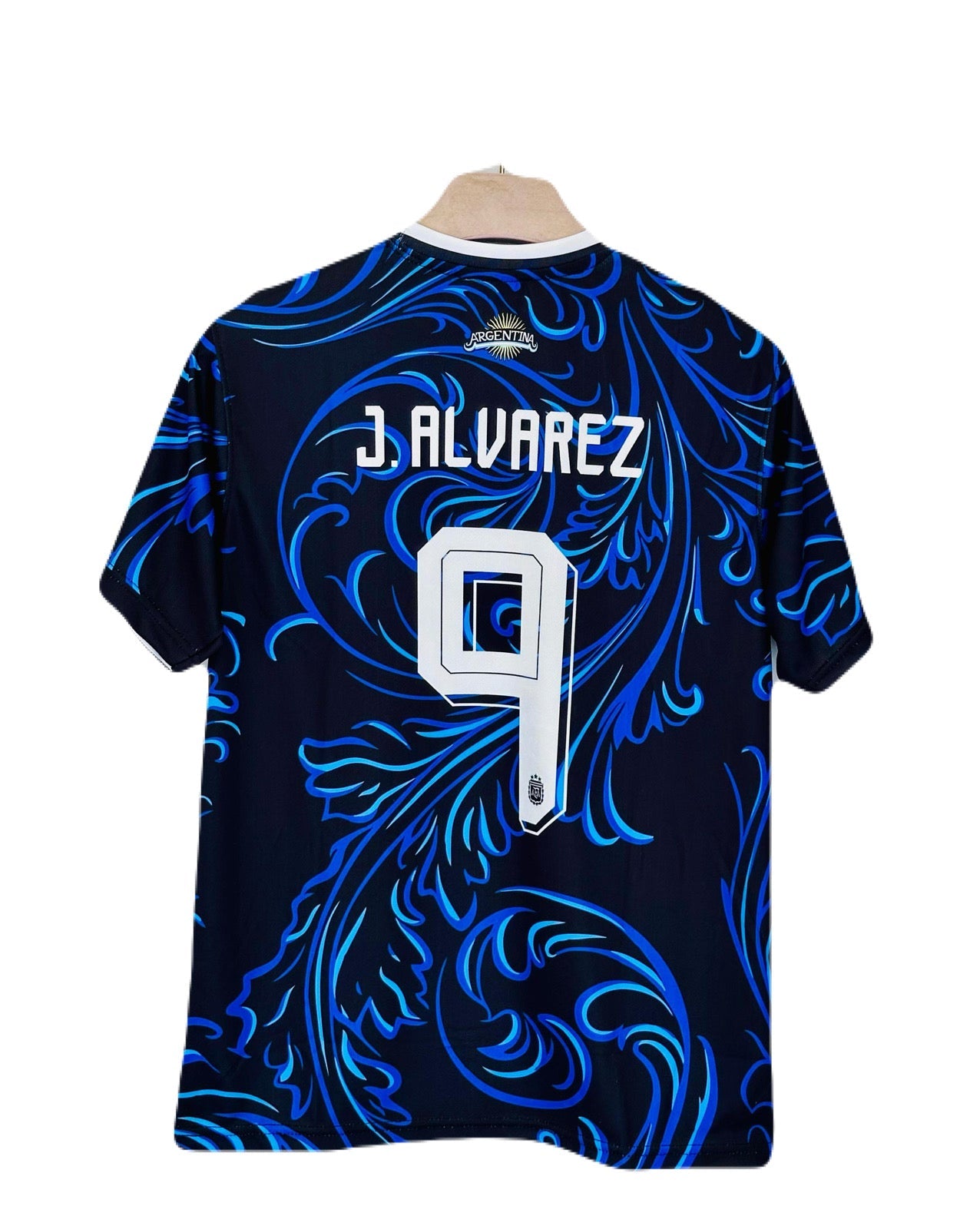 Argentina  2026 World Cup Away Alvares Kit Half Sleeve sublimation