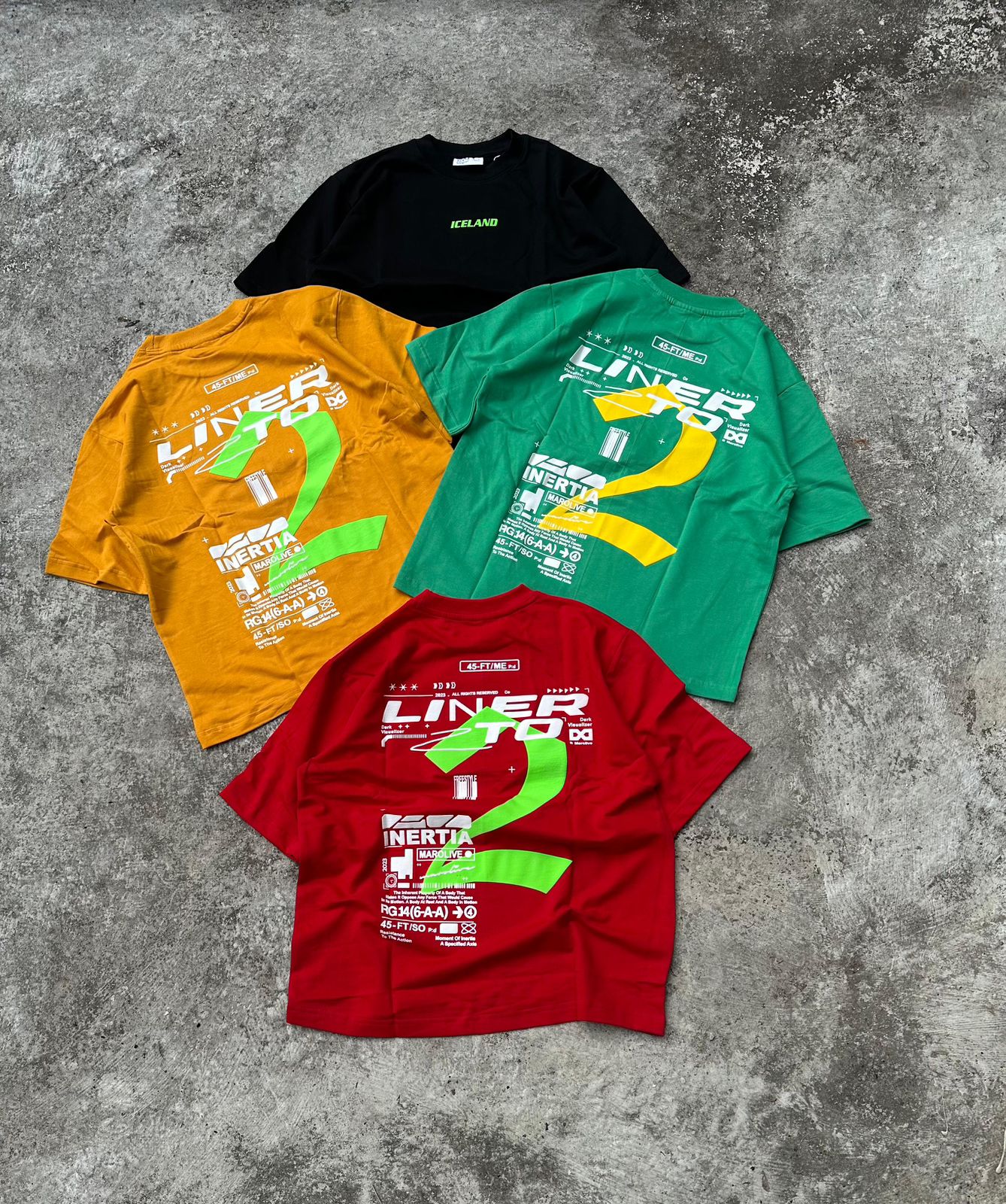 Five sleeve T-shirt Iceland premium #PT1 - LIVIO