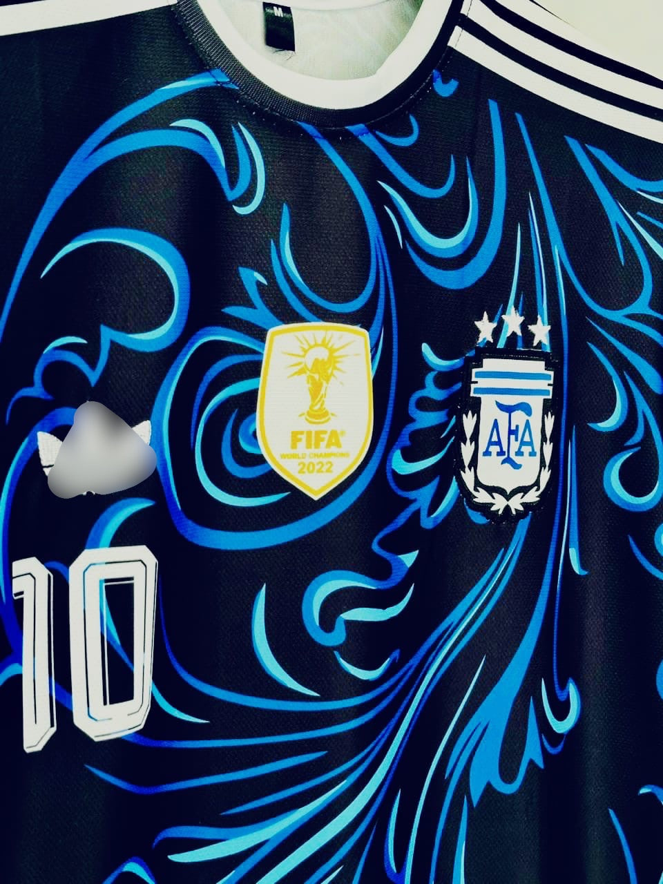 Messi  Argentina 2026 Worldcup Away Half Sleeve Jersey -