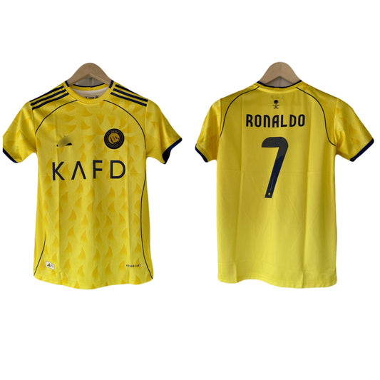 Ronaldo Al nassr home  Half Sleeve embroidery jersey - P2082