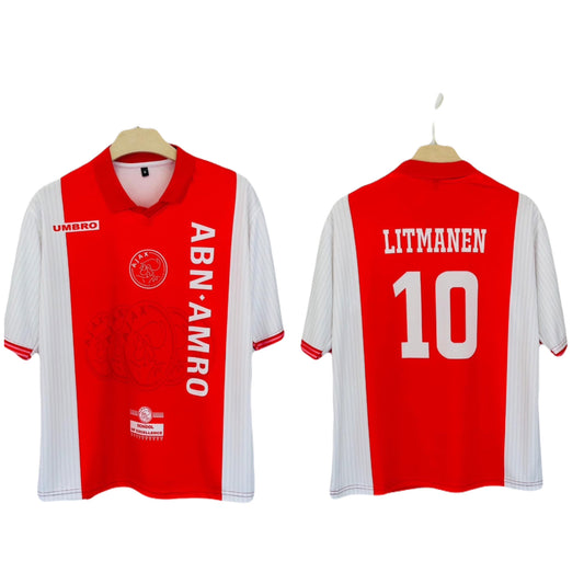 Ajax 1998-99 Home kit Litmanen Five sleeve P307 - bmg store