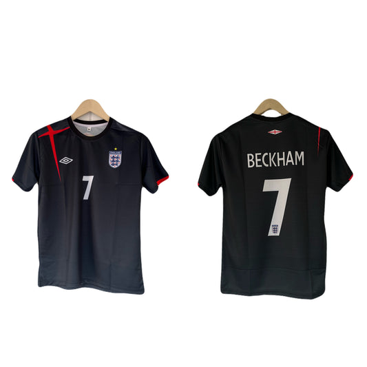 England 2004-05 Away kit Beckham Half sleeve sublimation - P1504