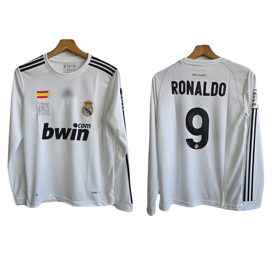 Realmadrid 2009/10 home jersey full sleeve ronaldo  - P807 bmg store