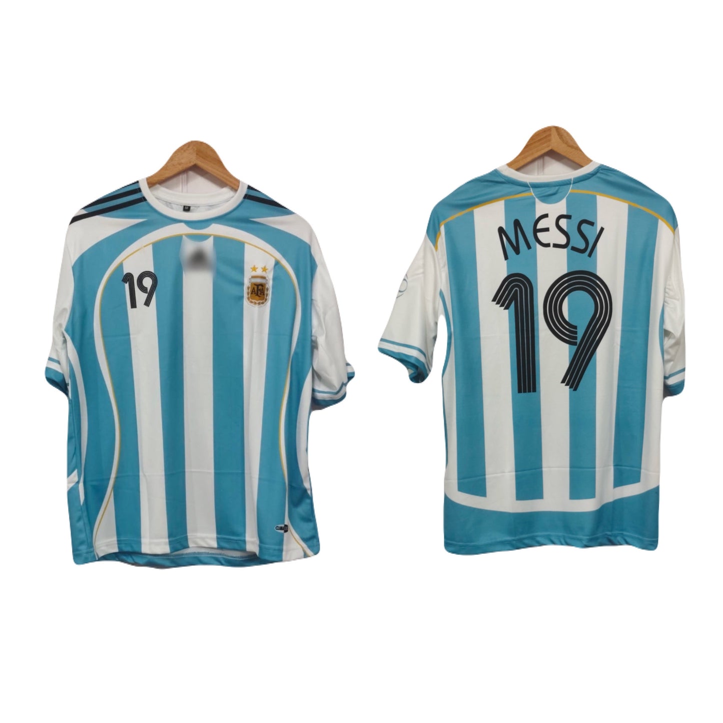 Argentina 2006 Home kit Embroidery Messi Five sleeve - P269 - bmg store