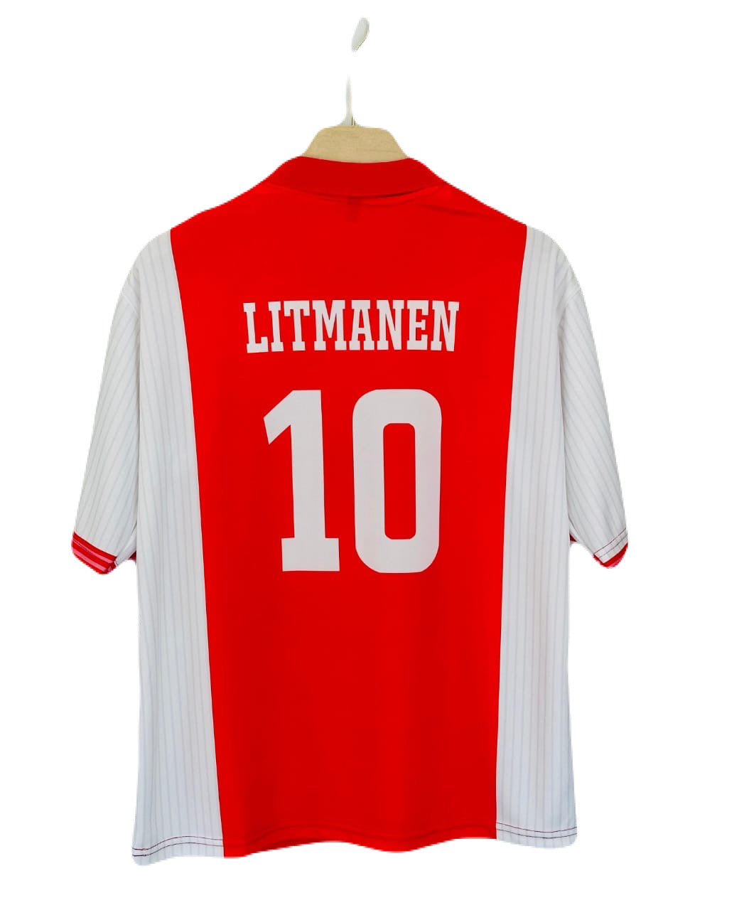Ajax 1998-99 Home kit Litmanen Five sleeve P307 - bmg store