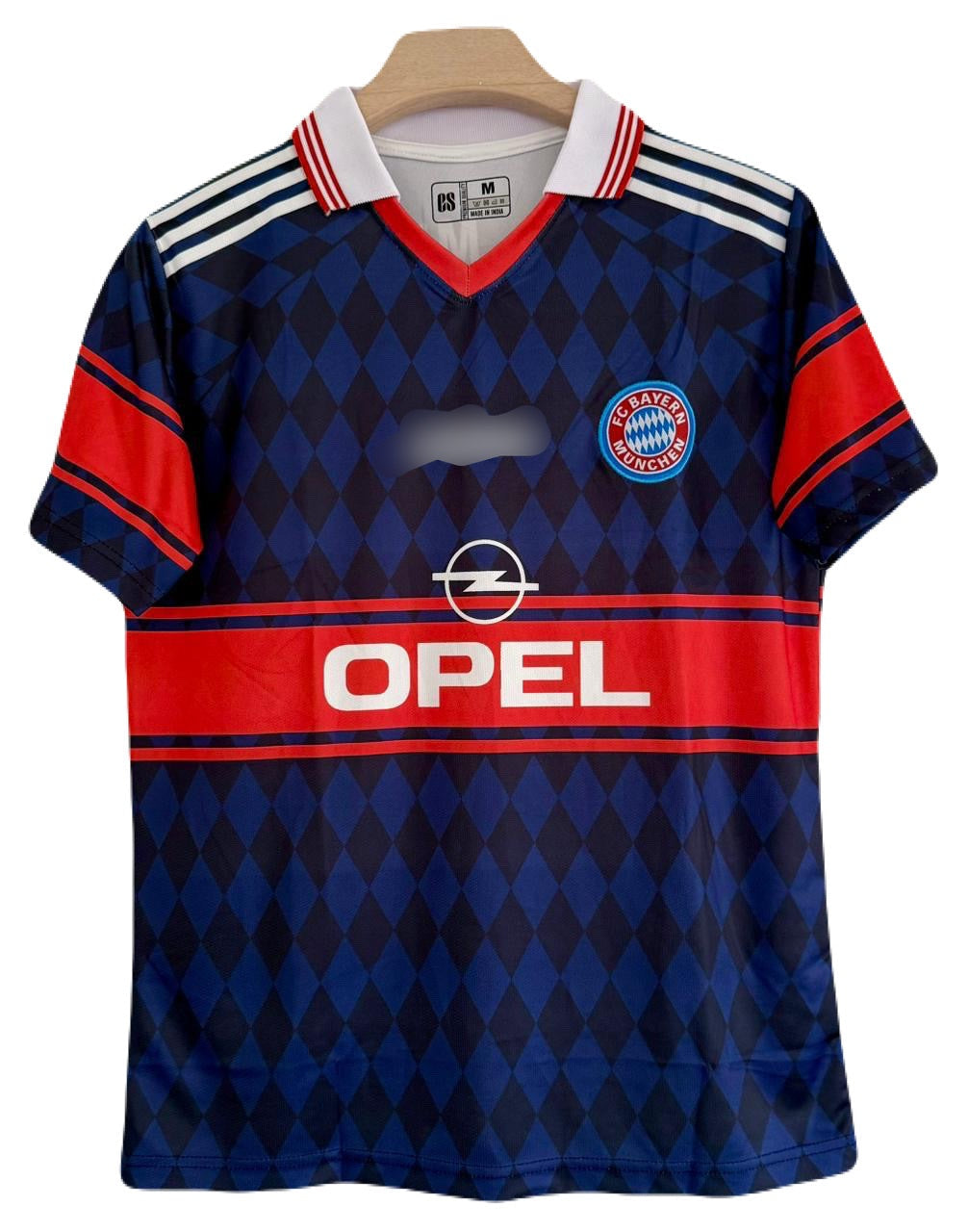 Bayern munich 1998 Matthaus jersey Half sleeve collar Embroidery -P1664