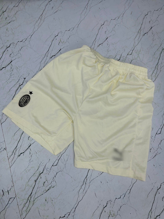 Premium first quality  Ac Milan  Light Cream colour Shorts - P585 bmg store