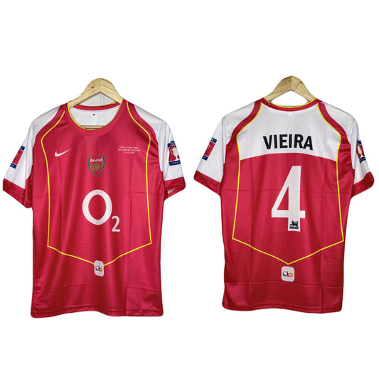 Arsenal Fc 2004-05 Home kit Vieira Half Sleeve - P864 bmg store