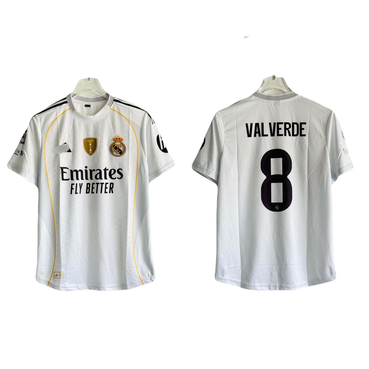 valverde Real Madrid 2025-26 Home half sleeve jersey -