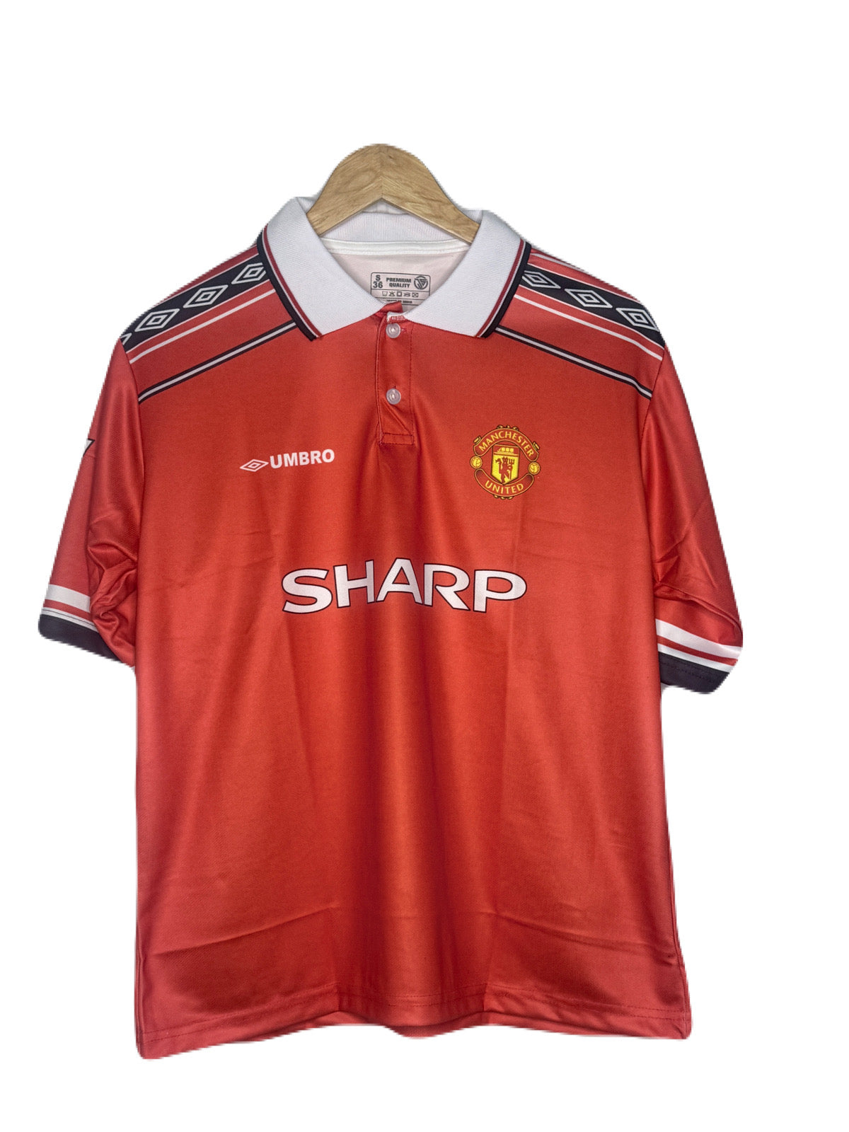 Manchester United Fc 1998-99 Home Kit Beckham Five Sleeve - P436 bmg store