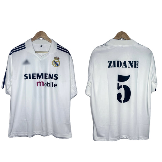 Real Madrid 2003-04 Home Kit Zidane Five Sleeve - bmg store