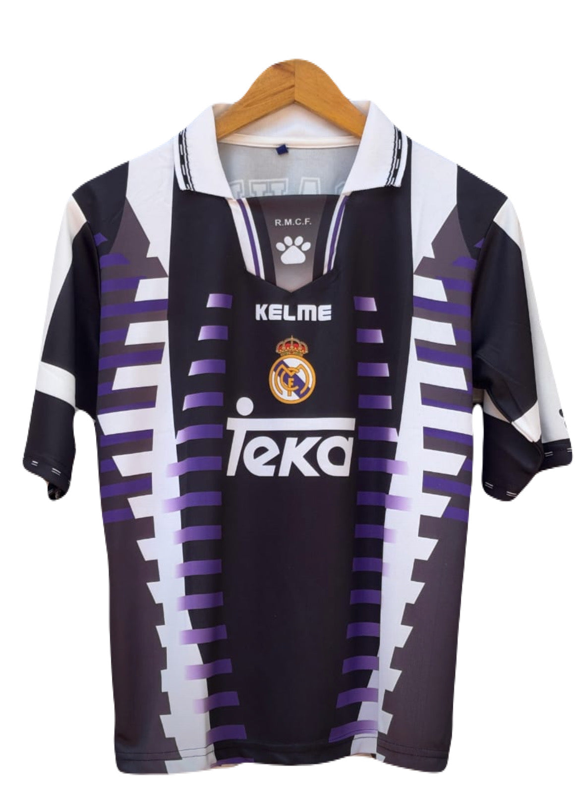 1997/98 Real madrid third kit five sleeve Raul premium quality - P837 bmg store