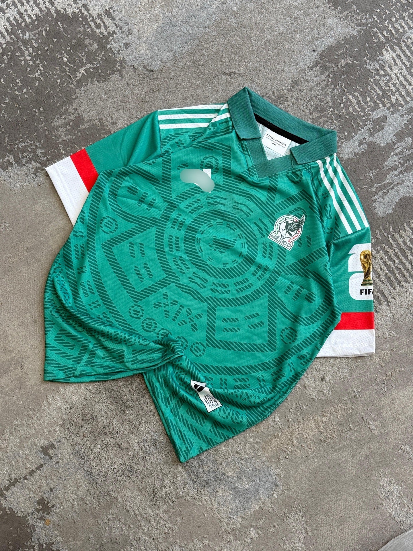 Raul Mexico 2026 Home World Cup  Premium Quality Collar Five Sleeve Sublimation  -