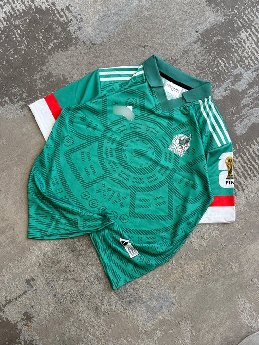 Raul Mexico 2026 Home World Cup  Premium Quality Collar Five Sleeve Sublimation  -