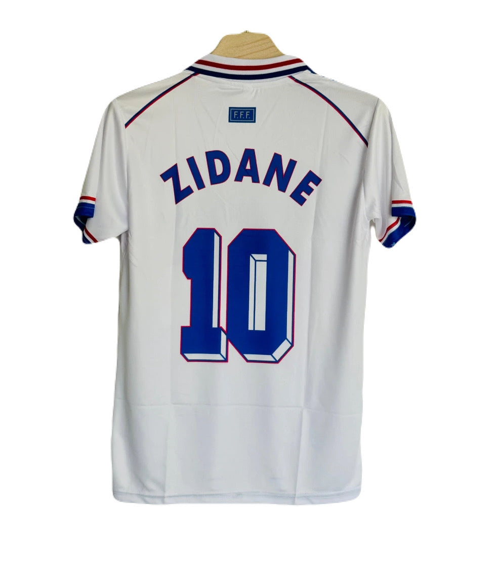 Best Retro jersey FRANCE 1998 WORLD CUP AWAY KIT ZIDANE SUBLIMATION P85
