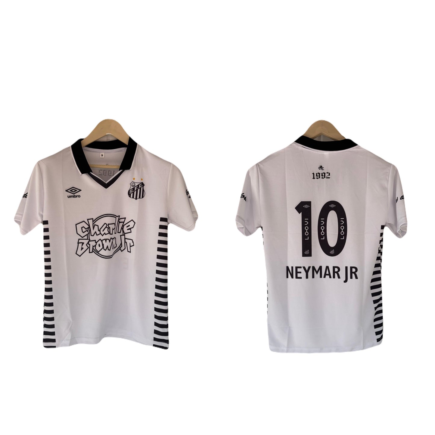 SantosXCharlie Edition Neymar Half  Sleeve Collar Sublimtion jersey - P1610