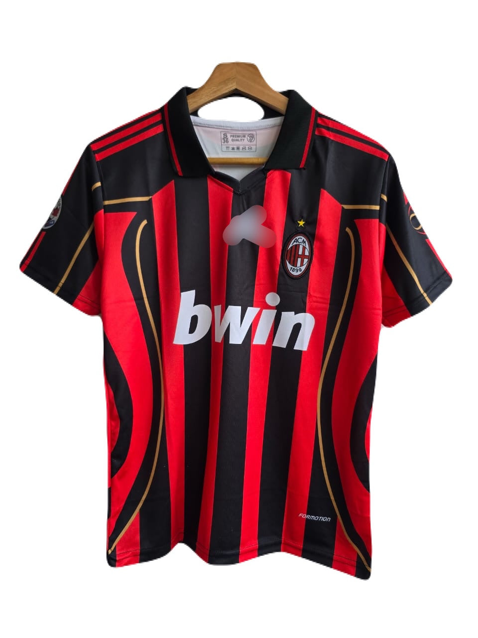 Ac milan Maldini 2006-2007 home kit Half Sleeve -P1175