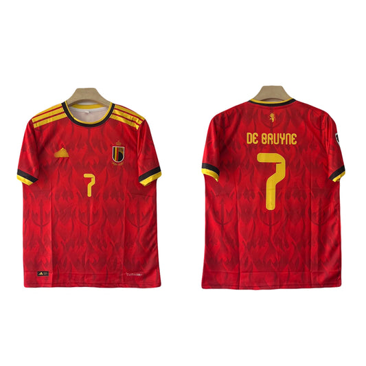 De bruyne belgium 2026 World Cup home Half Sleeve Jersey -