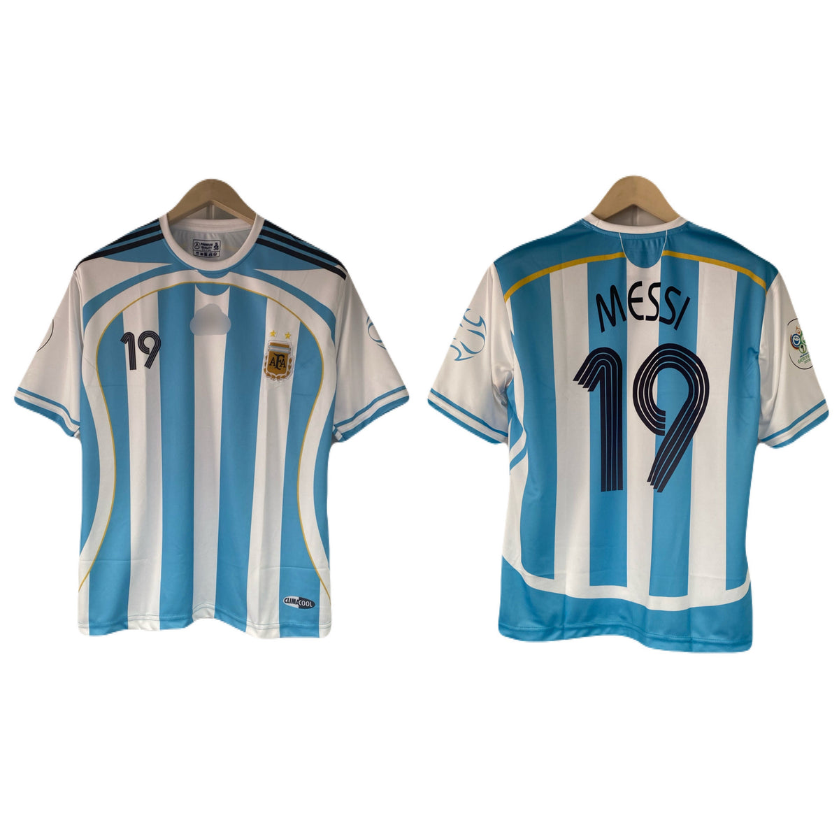 Messi Argentina 2006 Home Five Sleeve Embroidery Jersey - P2590 | BMG STORE